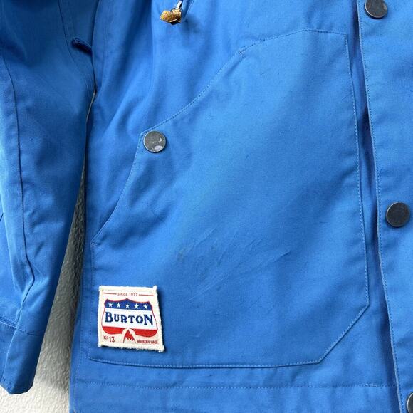 Burton x Mountain Dew MB Folsom Jacket Blue Green Snowboard Ski Men's MEDIUM - Picture 3 of 15